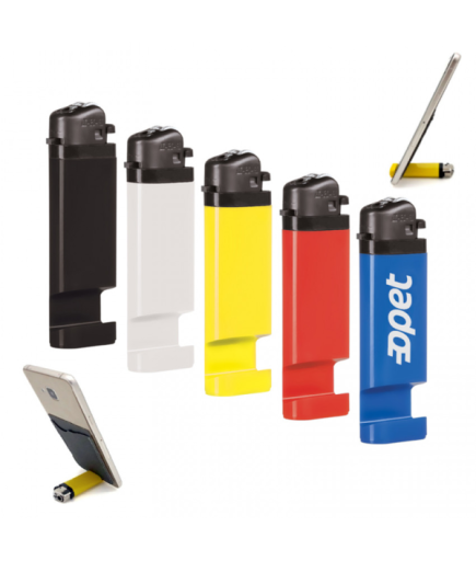 PHL-365 Telefon Standlı Taşlı Sibopsuz Çakmak - Promosyon Çakmak