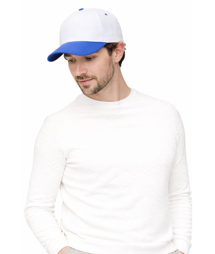 Promosyon Kaliteli Beyaz Mavi Şapka